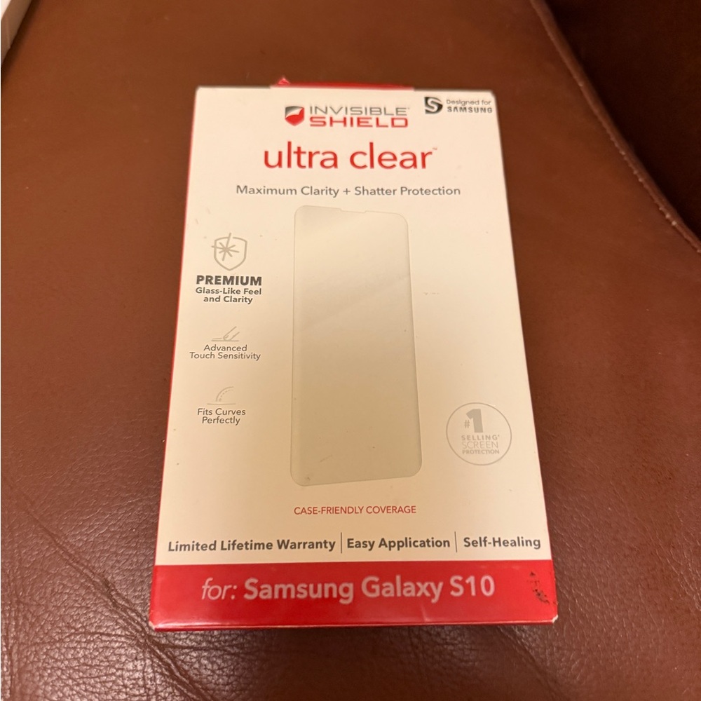 Ultra Clear Screen Protector for Samsung Galaxy S10 - White